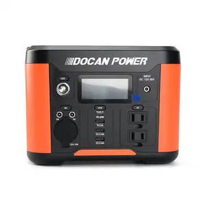 휴대용 태양 광 발전기 300W 12V/14.8V 20Ah 발전소 시스템 AC 및 DC 110V 220V 외부 캠핑 ESS 은행