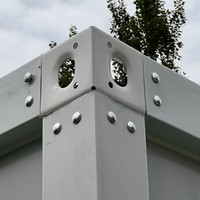 Maison mobile modulaire à assemblage rapide, multifonctionnelle, robuste, résistante au vent, sûre, durable, conteneur plat préfabriqué