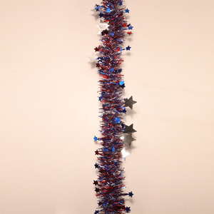 Nueva Guirnalda de Pompones Coloridos Navideños, Decoración para Eventos <span class=keywords><strong>con</strong></span> Adornos de Visco y Cintas, Pompones de Plástico Estilo Estrella Pequeña, 2m, de Fábrica - Product Image 4