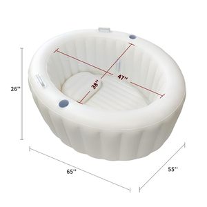 Lavabo de ducha inflable de PVC grueso <span class=keywords><strong>para</strong></span> uso doméstico, bañera de entrega plegable adecuada <span class=keywords><strong>para</strong></span> mujeres <span class=keywords><strong>embarazadas</strong></span> y bebés - Product Image 2