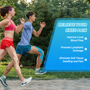 Tiras <span class=keywords><strong>de</strong></span> Cinta Kinesiológica Precortadas, Impermeables, <span class=keywords><strong>de</strong></span> 2 Pulgadas <span class=keywords><strong>de</strong></span> Ancho, <span class=keywords><strong>para</strong></span> Dolor <span class=keywords><strong>de</strong></span> <span class=keywords><strong>Rodilla</strong></span>, Lesiones y Esguinces - Product Image 6