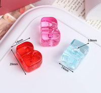 Perles en acrylique transparentes en vrac, grandes perles alphabet de 20 mm, lettres personnalisées pour la fabrication de bijoux et bracelets DIY
