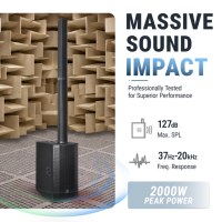 [CN Stock] Sistema de Sonido Profesional Portátil Accuracy Pro Audio AC22TD3 con Entrega Rápida, Altavoz de Columna Activo para Karaoke