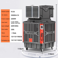 Approvisionnement d'usine économie d'énergie 25000m ³/h 2200W 220V/50Hz onduleur Air eau refroidissement froid plug-in refroidisseur pour ferme avicole