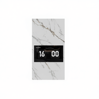 Revestimiento de Pared Impermeable de PVC con Panel 3D Blanco Carrara de 2600x540x3mm para Interiores, Apartamentos, Cocinas y Salas de Estar