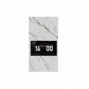 Pannello 3D in PVC Impermeabile per Rivestimento Murale, 2600x540x3mm, Bianco Carrara, per Appartamenti, Cucine e Soggiorni - Product Image 3