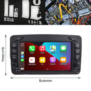 2 DIN Android 14 Xe đa phương tiện đài phát thanh stereo âm thanh cho Mercedes Benz VITO w203 vaneoclk w639 w168 w209 w210 GPS USB chia màn hình - Product Image 3