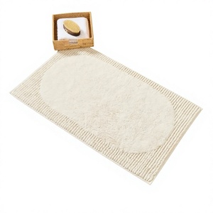 Tapis de bain en coton tufté doux de haute qualité, design floral, le plus doux, écologique, fabriqué à la machine, vente en gros directe d'usine - Product Image 1