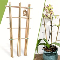 Piquets en treillis en forme de U en bambou naturel pour tomates/pois/concombres, support de plantes de jardin bricolage, piquets de plantes écologiques