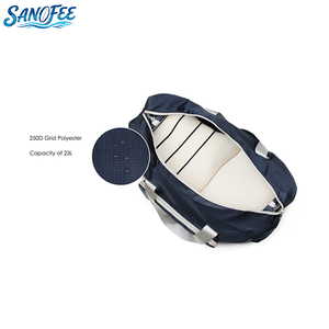 Yüksek kaliteli hafif büyük kapasiteli Spacious 250D ızgara Polyester geniş depolama ile dayanıklı katlanabilir seyahat çantası - Product Image 5