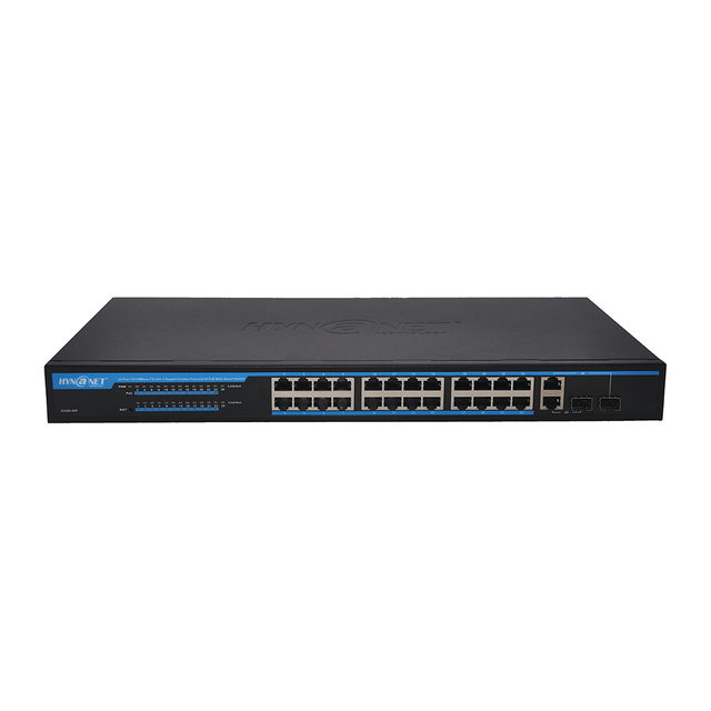 Hi-Net S2626R 19'' Rack Mount 24-Port Gigabit Ethernet Switch with 2 SFP+ Uplinks 52G Capacity FCC/CE Certified 2-Year Warranty