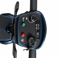 Scooter électrique à 4 roues, portable, léger, 19 kg, moteur 270 W, batterie au lithium 24 V, autonomie 30 km, capacité 120 kg, pour personnes âgées
