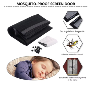 Hiện Đại Chống Muỗi Fly Lưới Lưới Côn Trùng Màn Hình Cho Cửa Sổ Nam Châm Màn Hình Cửa Rèm-Chất Liệu <span class=keywords><strong>Polyester</strong></span> Bền - Product Image 5