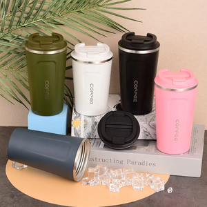 Multi-purpose viaggio in acciaio inox doppia parete sottovuoto tazze da caffè riutilizzabili <span class=keywords><strong>Custom</strong></span> tazze da caffè freddo - Product Image 6
