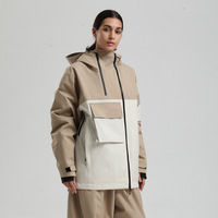 Vestes de ski amples pour hommes et femmes, chaudes, coupe-vent, multi-poches, vêtements de travail, imperméables pour l'extérieur