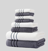 Lote de lujo 100% algodón suave de alta absorción juego de toallas de baño de alta calidad al por mayor