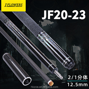 ไม้คิวคาร์บอนไฟเบอร์ Jflowers JF20-23 ประดับเปลือกหอยและอะบาโลน ขนาด 12.5 มม. ไม้คิวบิลเลียดแบบ Low Deflection พร้อมชุดกล่องใส่ไม้คิว - Product Image 3
