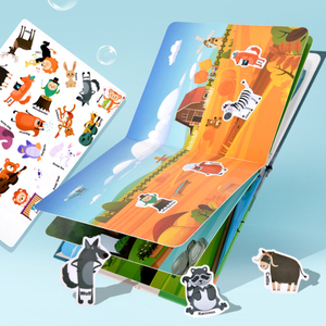 Giáo Dục Sớm Giác Ngộ Ma Thuật Thạch Yên Tĩnh Dán Cuốn Sách Trẻ Em Bé Câu Đố Từ Sticker Cuốn Sách - Product Image 4