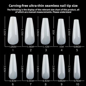 Lot de 500 faux ongles en ABS, en boîte, pour extension d'ongles, spécial salon de manucure, vente chaude - Product Image 2
