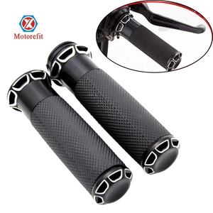 Poignées de guidon de moto RTS 1" 25MM pour Sportster Iron XL883 XL1200 Softail Fat Boy <span class=keywords><strong>Bob</strong></span> Wide Street Road Glide V - Product Image 1