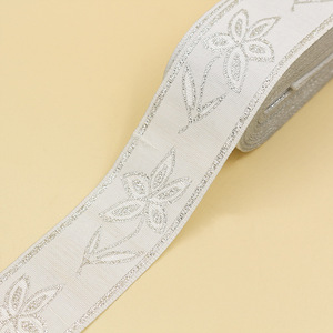 19 fettuccia con ricamo in seta dorata etnica minoritaria decorazione per tenda con nastro di pizzo accessori - Product Image 4