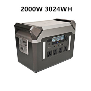 Station d'alimentation portable au lithium 2000W 2560Wh, votre solution de secours énergétique renouvelable, station d'alimentation multifonction - Product Image 1