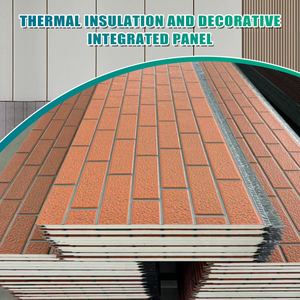 Panneaux sandwich en polyuréthane ignifuges pour revêtement mural intérieur en métal et panneaux muraux extérieurs en métal isolants thermiquement - Product Image 1