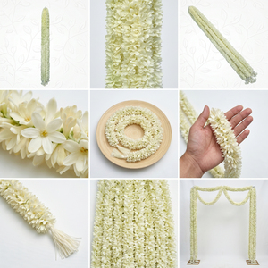 Artificial <b>White</b> <b>Hanging</b> Amaranthus Garland Decorative Floral Vine String for Wedding Backdrop Home Event Decoration - Product Image 6