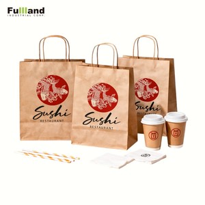 Manufacturer Wholesale Printed Brown Kraft Paper <b>Bag</b> New Arrival Food Safe Kraft Paper <b>Bag</b> - Product Image 6