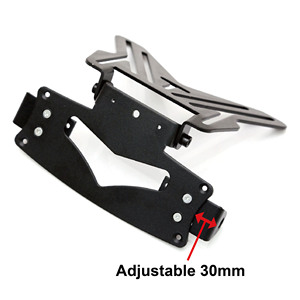 Soporte ajustable <span class=keywords><strong>para</strong></span> matrícula de motocicleta, colgador <span class=keywords><strong>para</strong></span> matrícula de motocicleta - Product Image 3