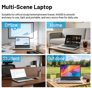 Ordinateur portable 14 pouces neuf, OEM, meilleur prix, pas cher, N4000, RAM 6 Go, SSD, plastique, ordinateur portable éducatif, ordinateur portable professionnel - Product Image 3