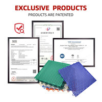 Dalles de sol emboîtables carrées en PVC antidérapant, tapis modulaires en plastique pour usage domestique, commercial et extérieur