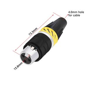 Conector XLR hembra 3 pines XLR Balance <span class=keywords><strong>Canon</strong></span> Conector hembra para micrófono de audio - Product Image 2