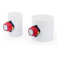 220V 12V PVC plastique électrique amortisseur clapet anti-retour contrôleur de ventilation de Volume d'air pour tuyau de Ventilation