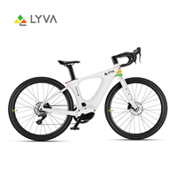 Vélo de ville à assistance électrique LYVA Smart G01 Sport en acier au carbone avec moteur central sans balais, batterie au lithium et freins à disque, unisexe, pour trajets quotidiens