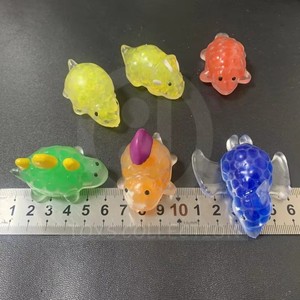 Juguetes blandos de dinosaurio transparentes con burbujas a granel, juguetes antiestrés suaves de TPR, juguetes surtidos para niños, recuerdos para fiestas infantiles, recompensas para el aula - Product Image 4