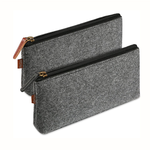 Boîte à crayons en <span class=keywords><strong>feutre</strong></span> de haute qualité avec fermeture éclair, fournitures scolaires pour étudiants, porte-stylos simple et prix bas - Product Image 1