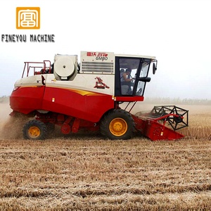 4YL-5M / GM80 combine harvester with corn header and wheat header