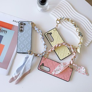 Capa de Telefone de Couro de Alta Qualidade com Cordão e Pulseira Compatível com Samsung Galaxy Z Fold 6, vivo XFold, Xiaomi Fold 2 e 3 - Product Image 1