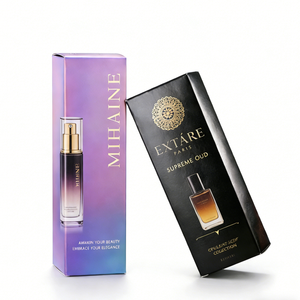 Boîte d'emballage cosmétique personnalisée OEM, carton pliable, estampage à chaud or, pour soins de la peau, papier couché, impression personnalisée - Product Image 4
