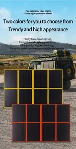 High-Efficiency 400W Foldable Monocrystalline ETFE Solar Blanket Waterproof Outdoor Portable Solar Panel Power Station Flexible