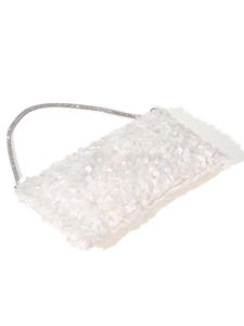 Sac fourre-tout de soirée de luxe inspiré des créateurs, grand sac à main carré pour femme, grande capacité, pour mariage et mariée, sac messager - Product Image 5