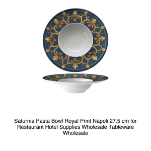 Bol à pâtes Royal Print 27,5 cm Intérieur 14,5 Napoli Saturnia - Product Image 2
