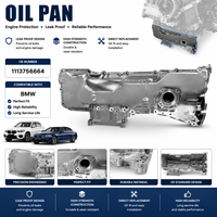 حوض زيت محرك متطور لسيارات BMW، رقم القطعة الأصلية 11137556664، تم اختباره بدقة ضد التسرب، قطعة مطابقة تمامًا لحماية المحرك