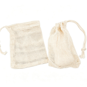 Unbleached Natural Soap Saver Bag Cotton Canvas Drawstring Pouch Bag Eco-Friendly Recyclable Gift Jewelry Packaging Storage - Product Image 6