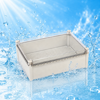 Boîte de jonction en plastique ABS étanche pour extérieur 190x280x130mm IP67 avec couvercle transparent