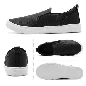 Di Cuoio delle donne <span class=keywords><strong>Sneakers</strong></span> Slip <span class=keywords><strong>on</strong></span> Mocassini Scarpe Da <span class=keywords><strong>Donna</strong></span> Scarpe Scuola Nero per I Bambini Delle Ragazze Casual Da Trekking Scarpa Da Tennis - Product Image 2