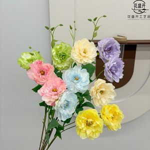 Fleurs de pivoine artificielles en soie, branche unique, haute simulation, pour mariage, décoration intérieure, accessoires de photographie - Product Image 1