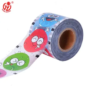 Custom Printing Plastic Sealing Bubble Roll Cup 90-105 Yogurt Juice Milk Tea Temperature Changing Lid Heat Boba Seal Film