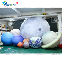 Nouvelles planètes gonflables suspendues du système solaire, 1m, 2m, 3m, 4m, 5m, neuf boules de planètes pour la décoration, Terre, Mars, Saturne, système solaire